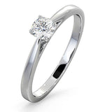 Engagement Ring Certified Petra Platinum Diamond 0.33ct G/vs