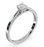 Engagement Ring Certified Petra 18k White Gold Diamond 0.33ct-f-g/vs
