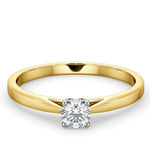 Engagement Ring Certified Petra 18k Gold Diamond  0.33ct-g-h/si
