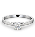 Half Carat Diamond Engagement Ring Petra Lab G/si1 18k White Gold