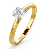 Half Carat Diamond Engagement Ring Petra Lab G/si1 18k Gold