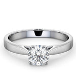 Engagement Ring Certified 0.90ct Petra 18k White Gold E/vs1