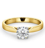 Engagement Ring Certified 0.90ct Petra 18k Gold  G/si1
