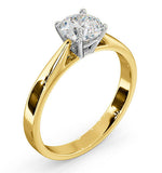 1.50ct Diamond Engagement Ring Petra Lab H/si1 Igi Certified 18k Gold