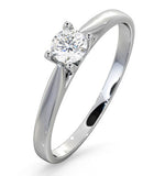 Certified Grace 18k White Gold Diamond Engagement Ring 0.25ct