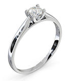 Certified Grace 18k White Gold Diamond Engagement Ring 0.25ct-g-h/si