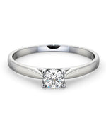 Certified Grace 18k White Gold Diamond Engagement Ring 0.25ct-g-h/si