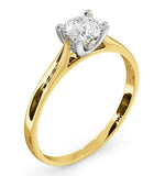 Certified 0.50ct Grace 18k Gold Engagement Ring G/si1