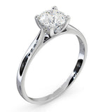 Certified 0.70ct Grace 18k White Gold Engagement Ring E/vs2