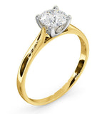 Certified 0.70ct Grace 18k Gold Engagement Ring G/si1