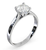 Certified 0.90ct Grace 18k White Gold Engagement Ring E/vs1