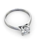 Certified 0.90ct Grace Platinum Engagement Ring E/vs1