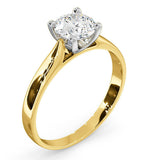 Certified 0.90ct Grace 18k Gold Engagement Ring E/vs2