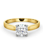 Certified 0.90ct Grace 18k Gold Engagement Ring E/vs1