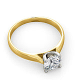 Certified 0.90ct Grace 18k Gold Engagement Ring G/si1