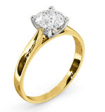 Certified 1.00ct Grace 18k Gold Engagement Ring E/vs2