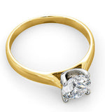 Certified 1.00ct Grace 18k Gold Engagement Ring E/vs2