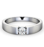 Certified Jessica 18k White Gold Diamond Engagement Ring 0.25ct