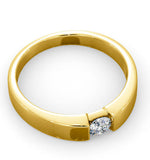 Certified Jessica 18k Gold Diamond Engagement Ring 0.25ct-g-h/si
