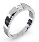 Certified Jessica 18k White Gold Diamond Engagement Ring 0.33ct
