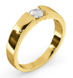 Certified Jessica 18k Gold Diamond Engagement Ring 0.33ct