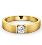 Certified Jessica 18k Gold Diamond Engagement Ring 0.33ct-g-h/si