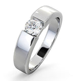 Certified Jessica 18k White Gold Diamond Engagement Ring 0.50ct