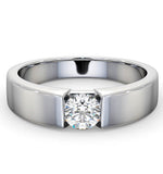 Certified Jessica 18k White Gold Diamond Engagement Ring 0.50ct