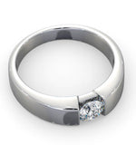 Certified Jessica 18k White Gold Diamond Engagement Ring 0.50ct