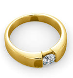 Certified Jessica 18k Gold Diamond Engagement Ring 0.50ct