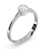 Diamond Engagement Ring - Emily Round 0.25ct H/si - 18k White Gold