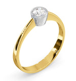 Diamond Engagement Ring - Emily Round 0.25ct G/vs - 18k Gold