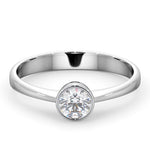 Diamond Engagement Ring - Emily Round 0.33ct G/vs - 18k White Gold