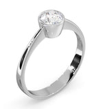 Diamond Engagement Ring - Round Emily 0.50ct 18k White Gold