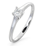 Certified Lucy Platinum Diamond Engagement Ring 0.25ct-g-h/si