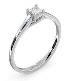 Certified Lucy Platinum Diamond Engagement Ring 0.25ct-g-h/si