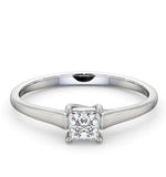 Certified Lucy 18k White Gold Diamond Engagement Ring 0.33ct-g-h/si