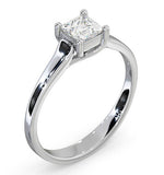 Certified Lucy Platinum Diamond Engagement Ring 0.50ct-g-h/si