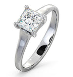Certified Lucy Platinum Diamond Engagement Ring 0.75ct-g-h/si
