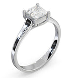 Certified Lucy Platinum Diamond Engagement Ring 0.75ct-f-g/vs