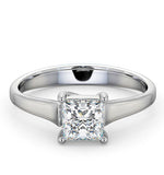 Certified Lucy 18k White Gold Diamond Engagement Ring 0.75ct-f-g/vs