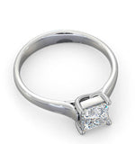Certified Lucy Platinum Diamond Engagement Ring 0.75ct-g-h/si