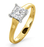 Certified Lucy 18k Gold Diamond Engagement Ring 0.75ct-f-g/vs