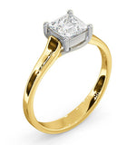 Certified Lucy 18k Gold Diamond Engagement Ring 0.75ct-g-h/si