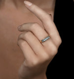 Sky Blue Topaz 0.90ct 9k Gold Ring