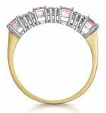 Amethyst 0.56ct And Diamond 9k Gold Ring