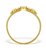 9k Gold Diamond Three Stone Ring - A3890