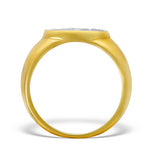 9k Gold Diamond Pave Style Ring - A3803