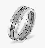 Amy  0.37ct H/si Diamond And White Gold Wedding Ring