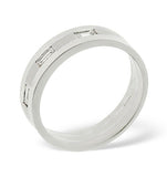 Lilly 3 Stone Platinum Diamond Wedding Ring 0.14ct H/si